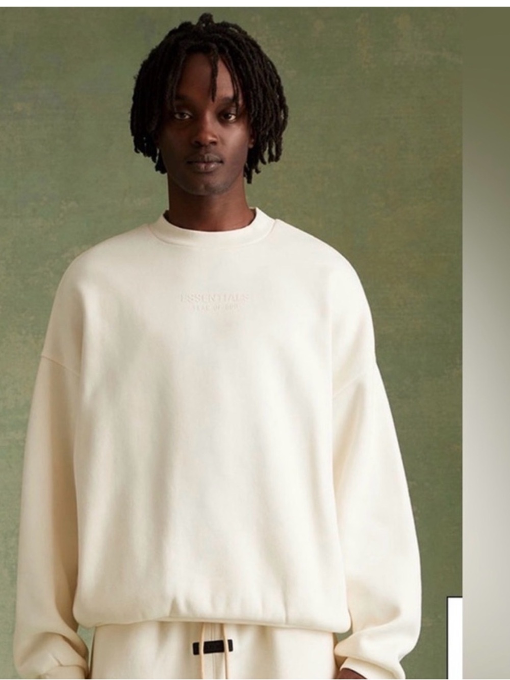 Fear of God Essentials Cloud Dancer Crew Neck Sweatshirt